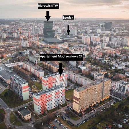 Katowice Apartament Spodek Modrzewiowa 24 Apartment Екстериор снимка