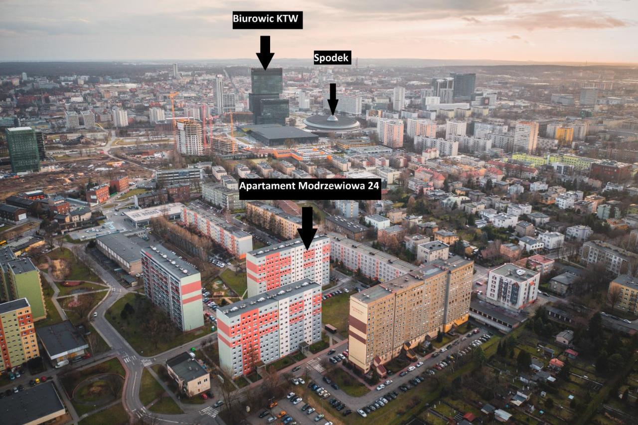Katowice Apartament Spodek Modrzewiowa 24 Apartment Екстериор снимка